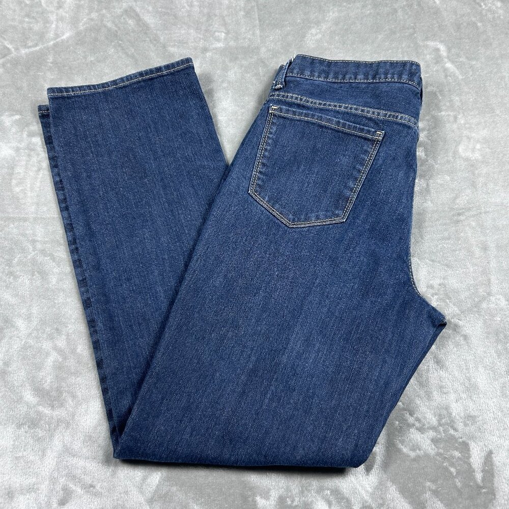 Talbot Jeans Women's Size 12 Denim 5 Pocket Straight Leg Dark Wash Stretch